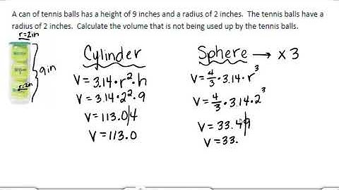 Volume of Composites using Subtraction