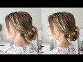 Double Fishtail Braid Low Bun