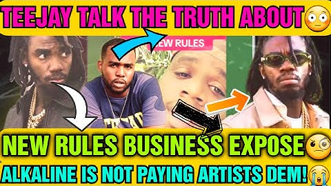 Alkaline" New Rules: Artists Accused Him Of Not Paying!| Teejay Talk The Badmind In Dancehall!.