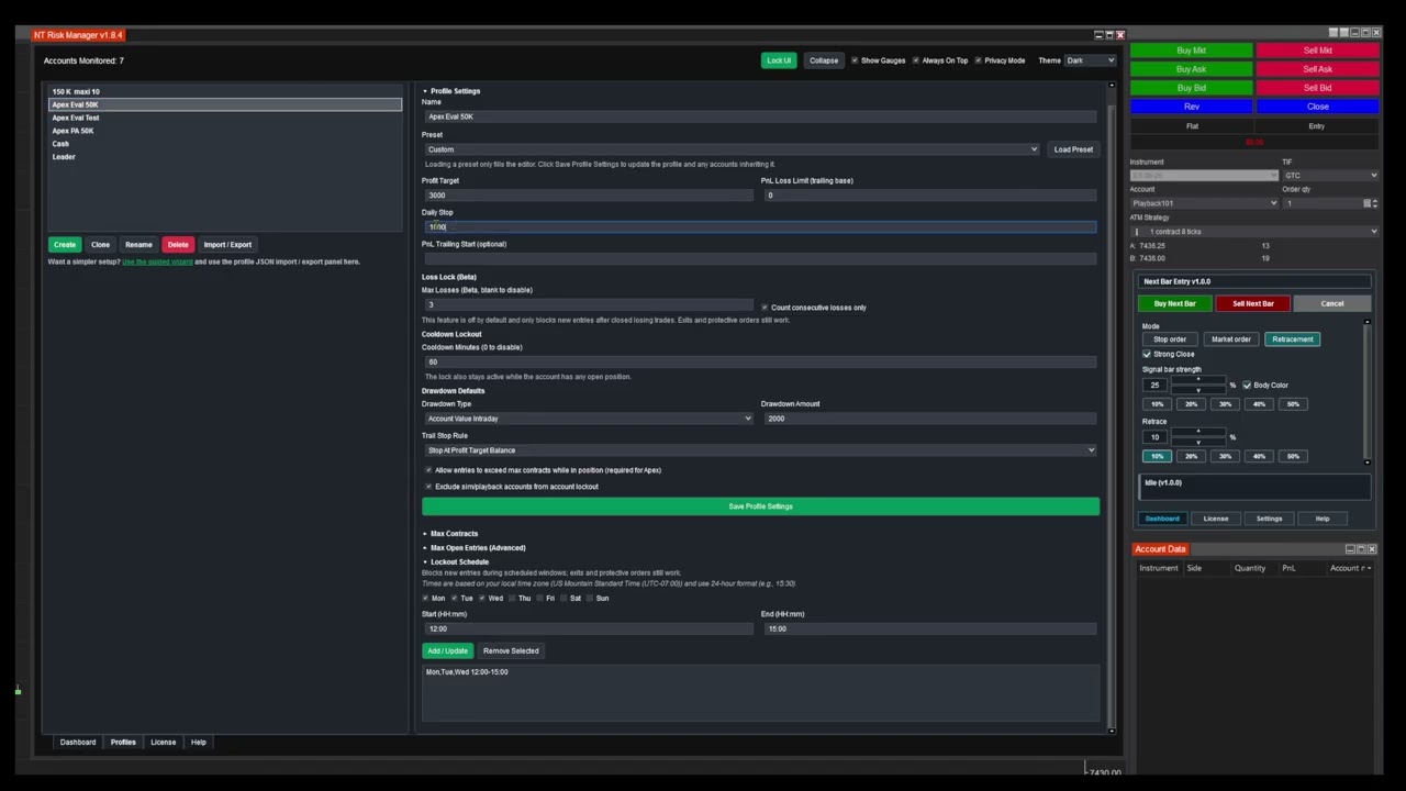 NT Risk Manager video: lockout modes explained