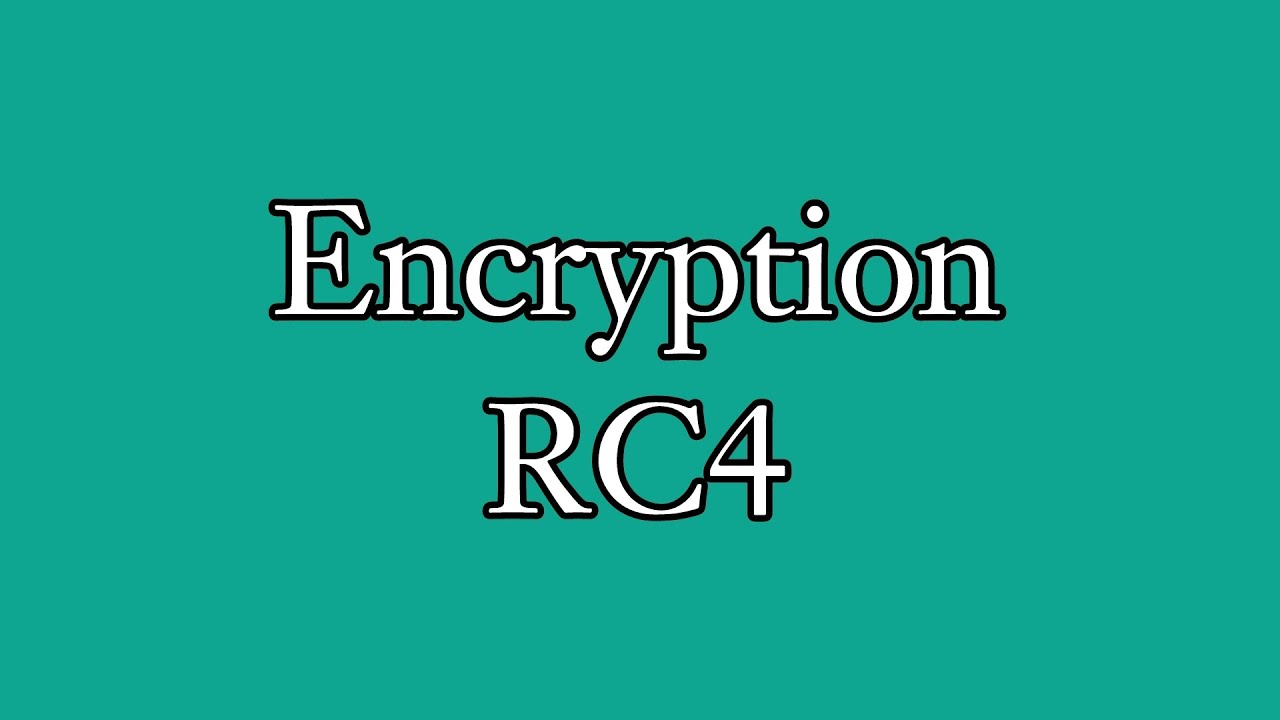 5. تشفير RC4 ( Encryption ) - YouTube