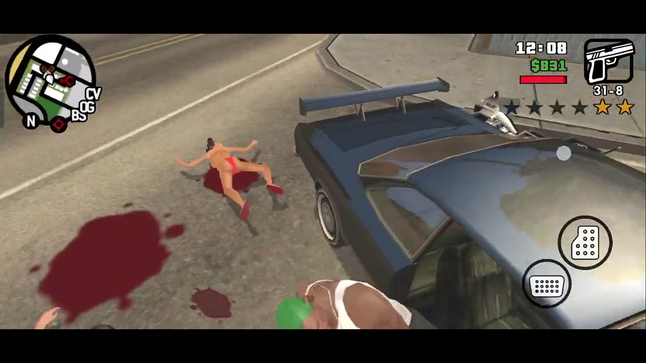 Cj blast his car || open world game 