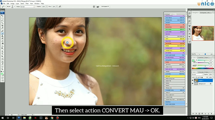 Hướng dẫn dùng action trong photoshop cc năm 2024