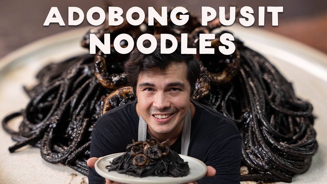 3 Ways To Cook Squid Ink Pasta (Butter Crab, Squid Adobo, Malunggay Pesto) with Erwan Heussaff | FEATR