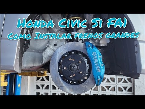 Civic Si FA1 Yellow Big Brakes kit