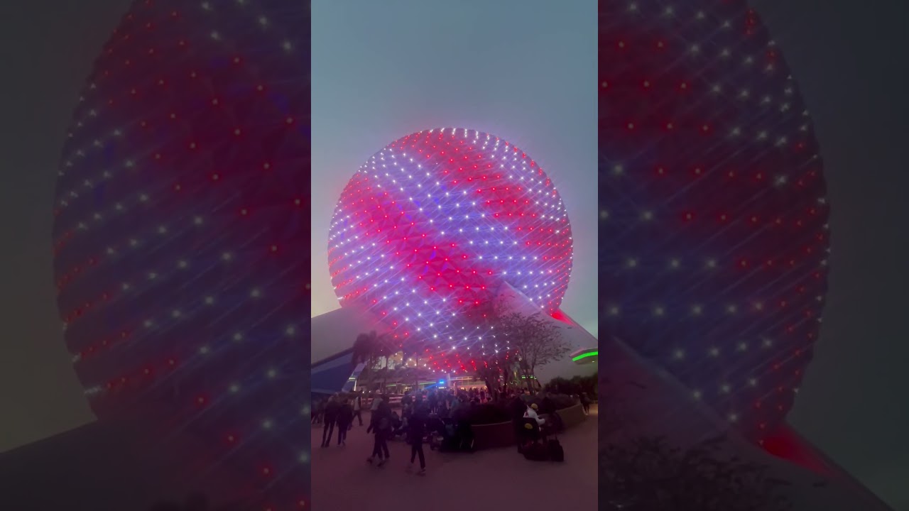 Epcot Ball (Spaceship Earth) Light Up 2024