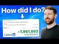 How I got 1.9M impressions on this viral LinkedIn post