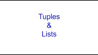 Tuples & Lists | Learn Python From Scratch 15 | Kovolff Profile