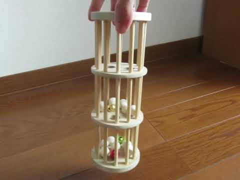 2913手作り木のおもちゃ コロコロ玉落とし Youtube