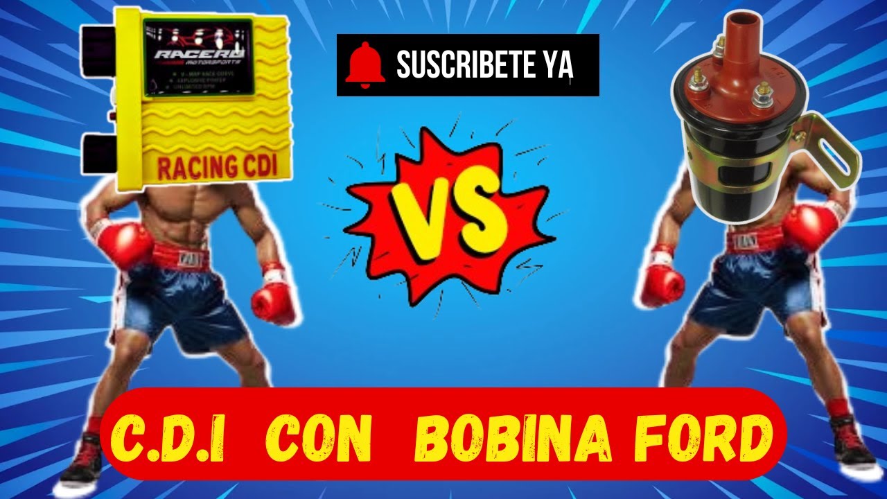 PRUEBA DE CDI DE MOTO CON BOBINA DE ACEITE