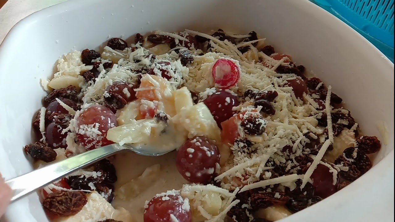 Easy Fruit salad with fruit Cocktail (tagalog) YouTube