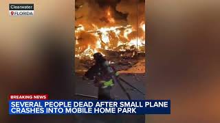 Several dead after small plane crashes into Florida mobile home park