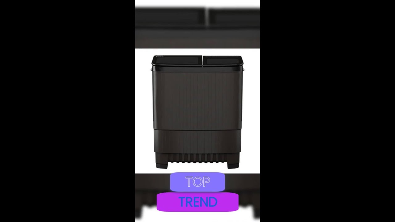 Godrej WSEDGE ULTS 80 5.0 DB2M CSGR 8 Kg Semi-Automatic Washing Machine – Crystal Black | Steel D...