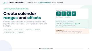 Create Date Ranges and Business Calendars in Pandas #Python #pandas #tutorial
