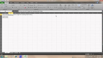 Bulk SMS - Creating a CSV File