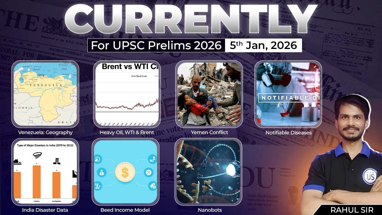 5th Jan 2026 Current Affairs | The Hindu & Indian Express Analysis | Daily PYQs | UPSC 2026 