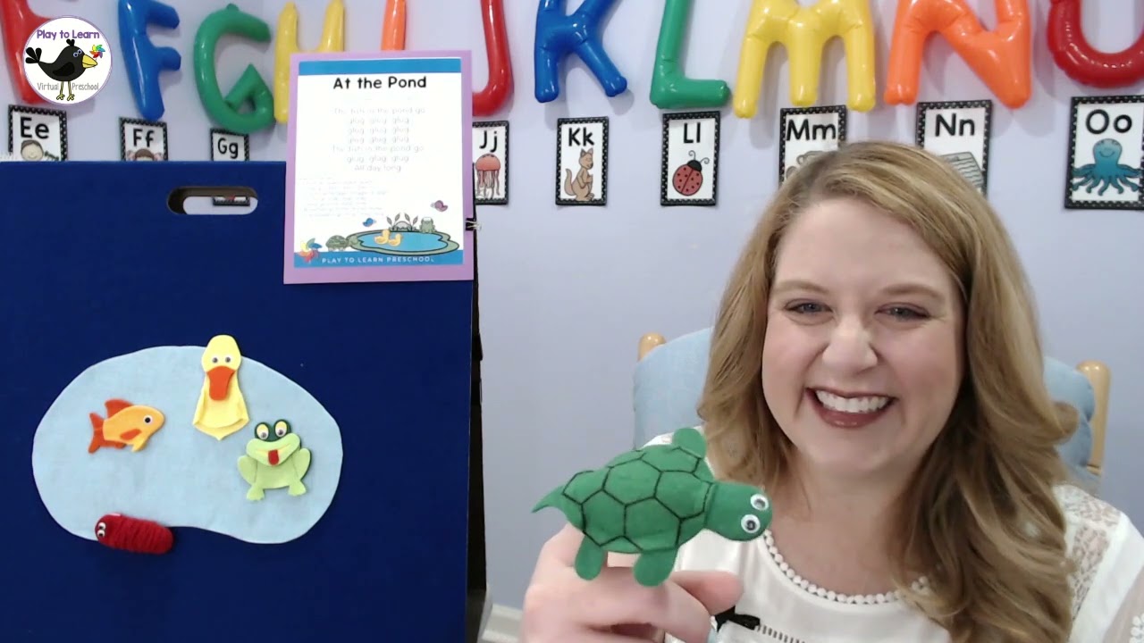At the Pond – Exploring Animals and Nature in Online Virtual Preschool Circle Time Class