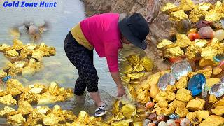 Amazing gold mining ,We discover the perfect gold nuggets- how to find gold