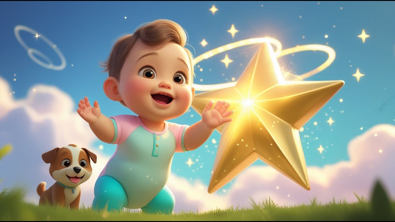 Twinkle, Twinkle, Little Star | Nighttime Lullaby for Kids | Nursery Rhymes and Baby Learning Songs