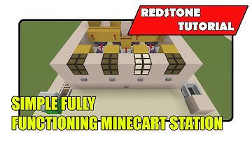 Simple Minecart Station [Fully Functioning] (Minecraft Xbox TU24/CU12/PlayStation CL1.16)