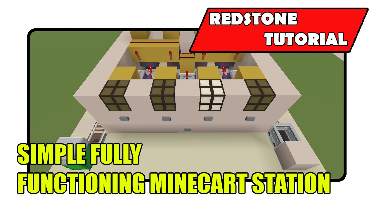 Simple Minecart Station [Fully Functioning] (Minecraft Xbox TU24/CU12/PlayStation CL1.16)