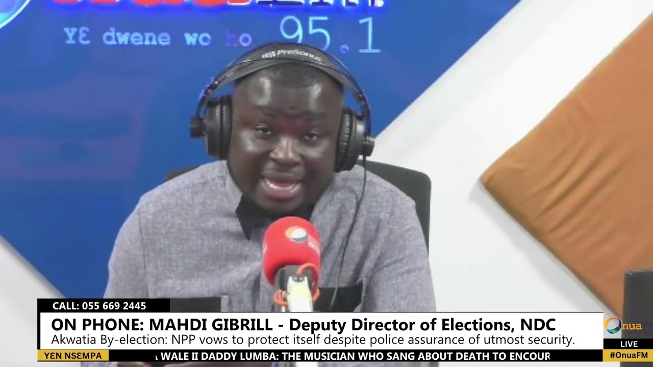 Mahdi Gibril speaks about their meeting with IGP ahead of the Akwatia by-election.