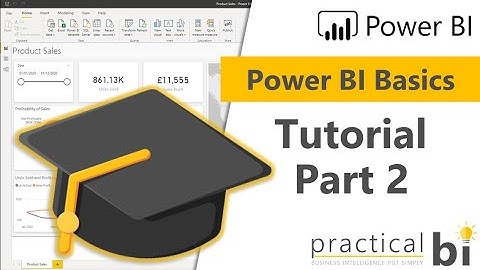Power BI Basics: Tutorial Part 2 - Page formatting, Adding shapes, text and images