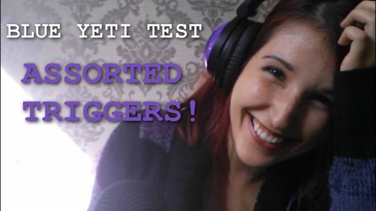 Asmr Mic Test ~ Playing W The Blue Yeti Mouth Sounds Tapping Sniffing Page Turning And More