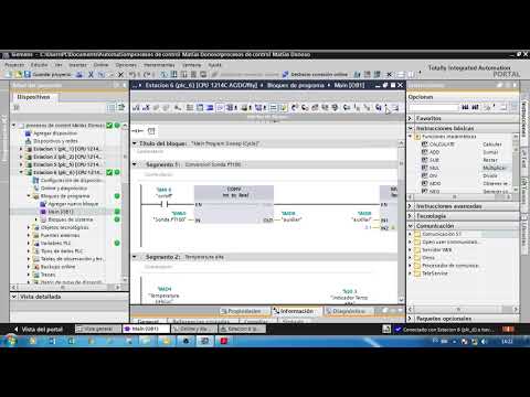 TIA PORTAL 5 Control de temperatura con PT100