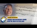 Mahasiswa unri kritik biaya kuliah berujung dilaporkan rektor