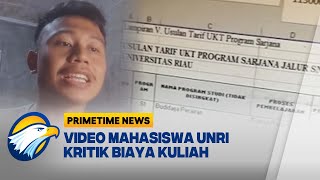 Video Mahasiswa UNRI Kritik Biaya Kuliah Berujung Dilaporkan Rektor