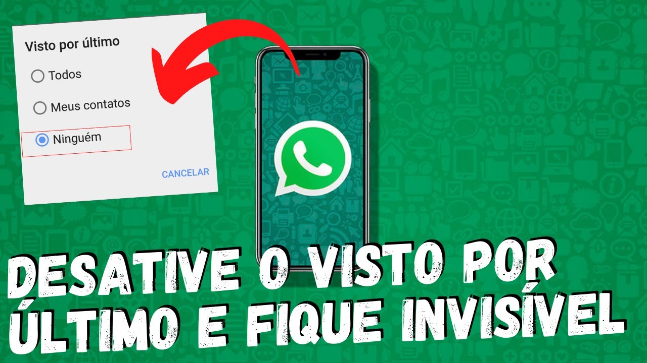 COMO ATIVAR OU DESATIVAR O VISTO POR ÚLTIMO DO WHATSAPP - YouTube