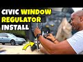 Fixing A Window That WON'T Go Up | 96 - 99 Civic | Window Regulator Replacement