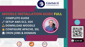 Complete Moodle installatiegids: EC2 installeren op AWS, SSH, downloaden en installeren, Apache, ...