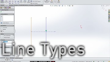 SOLIDWORKS - LINE TYPES in Under a Minute