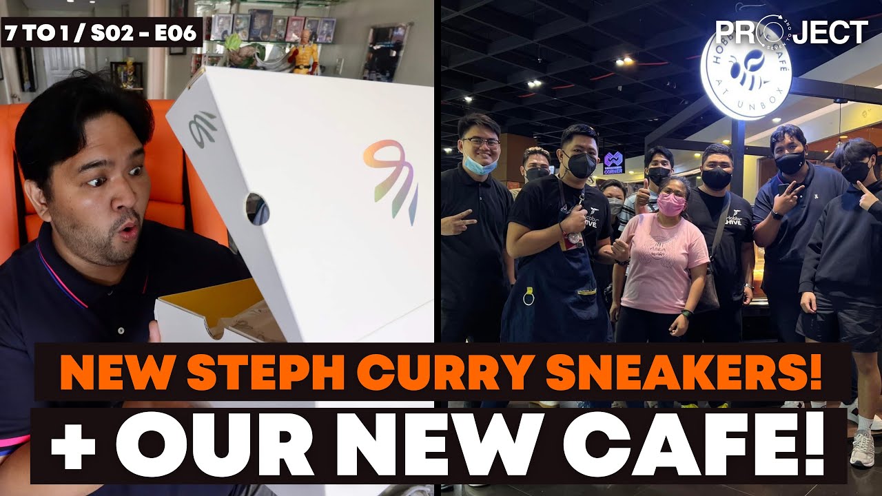 UNBOXING: New Steph Curry Sneakers + Food Tasting at Our New Cafe!