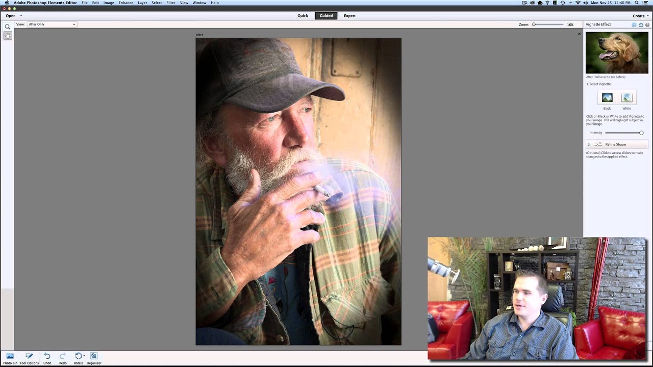 Create a Vignette in Photoshop Elements 11 