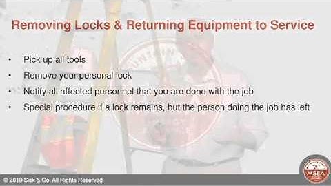 Sisk & Co. - Safety Video - Hazard Energy Isolation / Lockout - Tagout