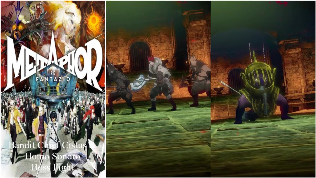 Metaphor Refantazio Bandit Chief Cistus & Homo Sondro Boss Fight
