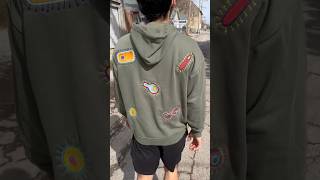 AMOEBA - drawing to embroidered hoodie…thoughts?🦠etsy store in bio #embroidery #customclothing #art