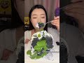 Black Matcha Cake Dessert Eating Show Challenge ASMR MUKBANG 