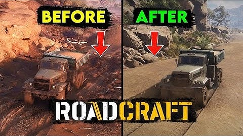 RoadCraft - Transforming an Old Muddy Path into a New Road (4K)
