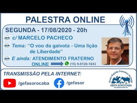 Assista: Palestra online - c/ MARCELO PACHECO (17/08/2020)