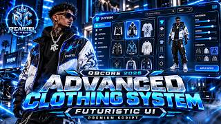 QBCore Advanced Clothing System 2026 | Futuristic UI | Premium FiveM Script