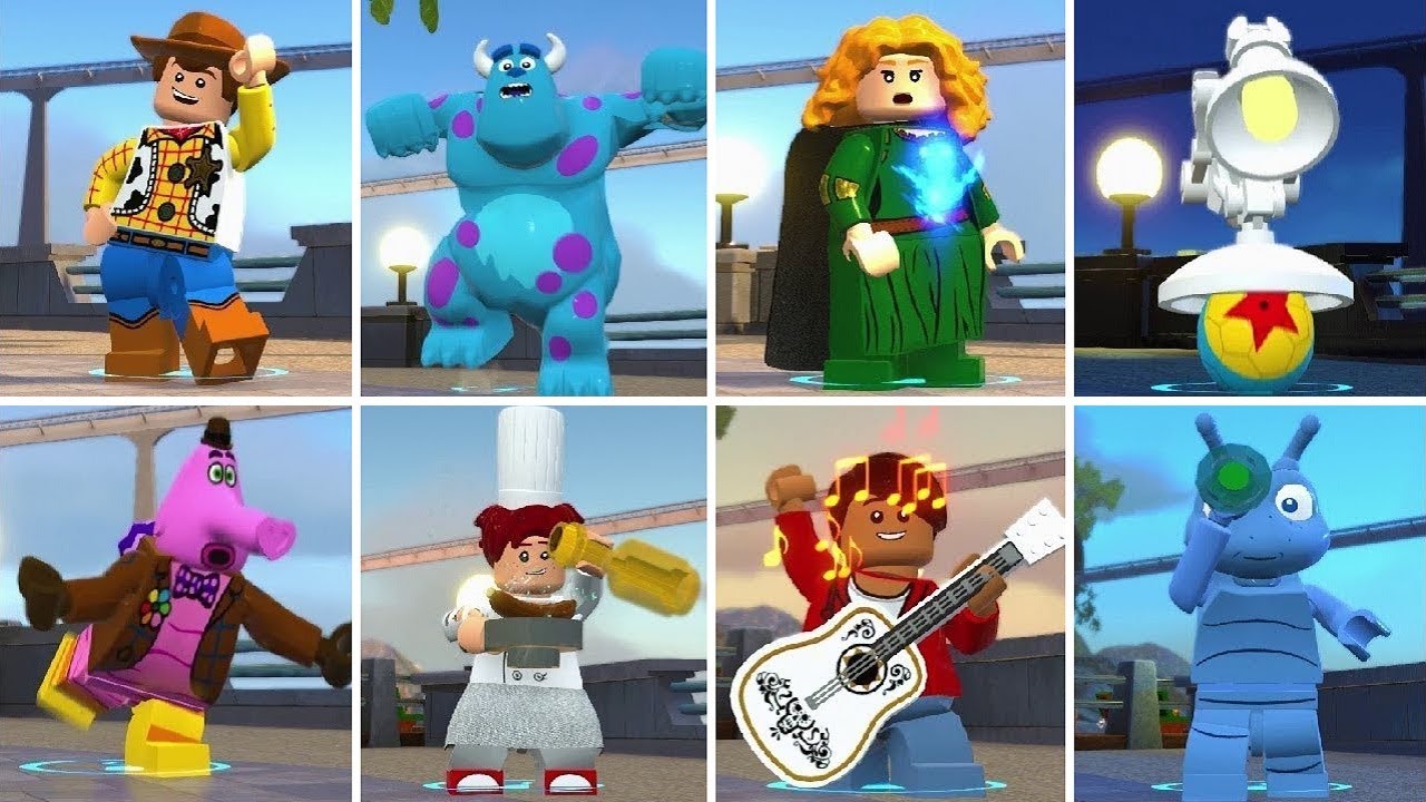 lego incredibles pixar characters