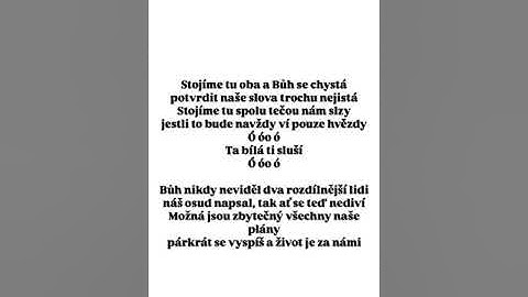 Marek Ztracený - Ta bílá ti sluší - Text