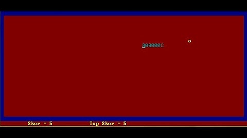 Game snake meggunakan bahasa pemograman pascal