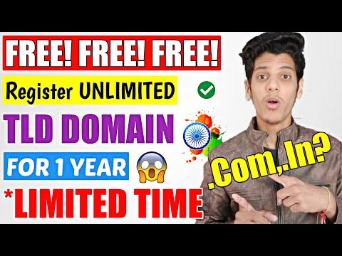 Free Domain Name For 1 Year 2021 | Register Unlimited Top Level Domain For FREE | .Com, .in ?