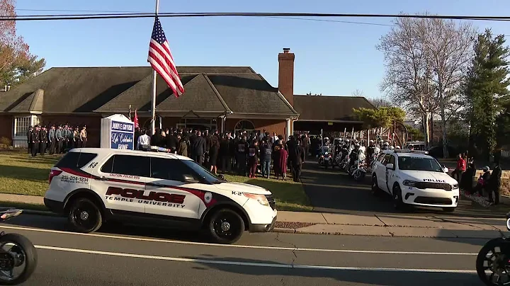 Mourners gather at viewing for Temple officer Sgt....