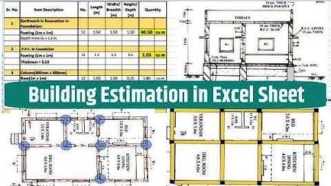 Full Building Estimation in Excel sheet || Estimation and Costing Excel Sheet 2024